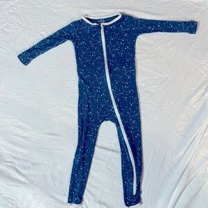 Kickee Pants Blue Star Print With Zipper